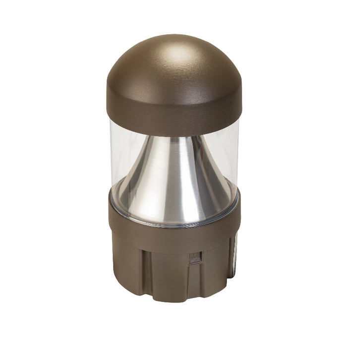 Keystone 14W/19W/24W LED Dome Bollard Head, Cone Reflector, 3CCT Selectable - Bronze