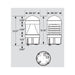Keystone 14W/19W/24W LED Dome Bollard Head, Cone Reflector, 3CCT Selectable