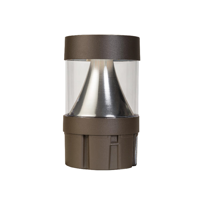 Keystone 14W/19W/24W LED Flat Bollard Head, Cone Reflector, 3CCT Selectable - Bronze