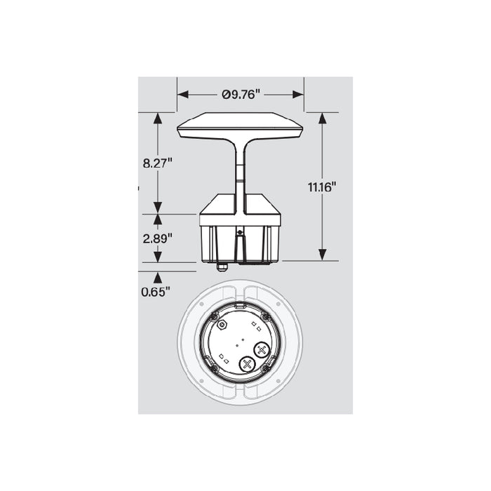 Keystone 14W/19W/24W LED Decorative Bollard Head, 3CCT Selectable