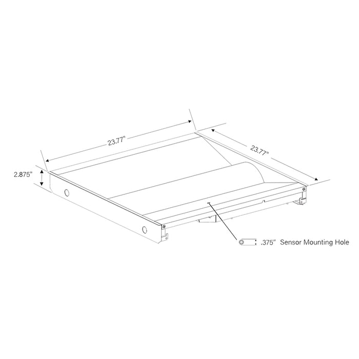 Keystone KT-CBLED24PS-22B-8CSA-VDIM 2x2 LED Center Basket Troffer, Power & CCT Selectable