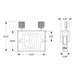 Keystone KT-EC-STNY1-WH3RW-SU LED Exit Combo with Battery Backup, Single or Double Face, Surface Mount, NYC Compliant