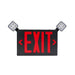 Keystone KT-EC-TP2-KT-EC-TP2 LED Exit Conbo with Backup Battery, Single or Double Face, Surface Mount, Remote Capable - Black Housing