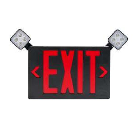 Keystone KT-EC-TP2 LED Exit Sign Combo with Backup Battery, Double Faces - Black Housing