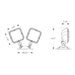 Keystone KT-EM-RD2-SVWL-SL Dual Head LED Emergency Light, Surface Mount, 3.6V