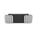 Keystone KT-EM-TP1-SU-RC Dual Head LED Emergency Light with Battery Backup, Surface Mount, Remote Capable, 120-277V - Black