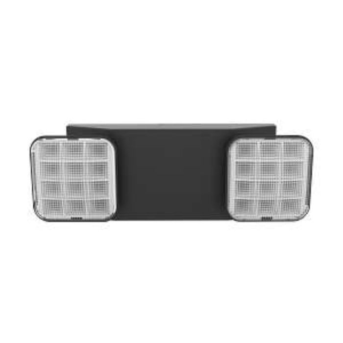 Keystone KT-EM-TP1 Dual Head LED Emergency Light with Battery Backup, Surface Mount, 120-277V - Black