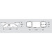 Keystone KT-EM-TP1 Dual Head LED Emergency Light with Battery Backup, Surface Mount, 120-277V