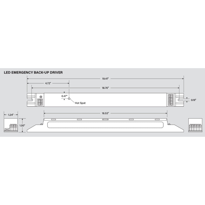 Keystone KT-EMRG 5W Constant Power LED Emergency Back-Up Driver, Slim Case