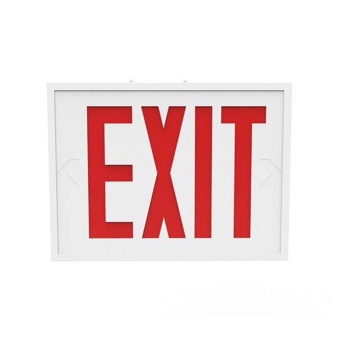 Keystone KT-EX-STNY1-WH3RL-SU LED Exit Sign with Emergency Battery Backup, Single or Double Face, Surface Mount, NYC Compliant