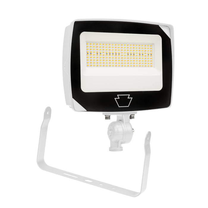 Keystone KT-FLED60PS-R4A 40W/50W/60W LED Flood Light, 3CCT Selectable, Up 9000 Lumens, knuckle+yoke mounts, 120-277V