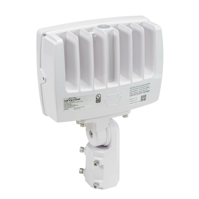 Keystone KT-FLED75PS-R4A 45W/60W/75W LED Flood Light, Up to 11250 lm, 3CCT Selectable, Slipfitter & trunnion mounts, 120-277V