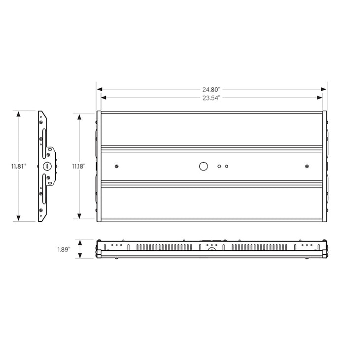 Keystone KT-HBLED215PS-2FB-8CSD-VDIM-P 2-ft LED Linear High Bay, Power & CCT Selectable