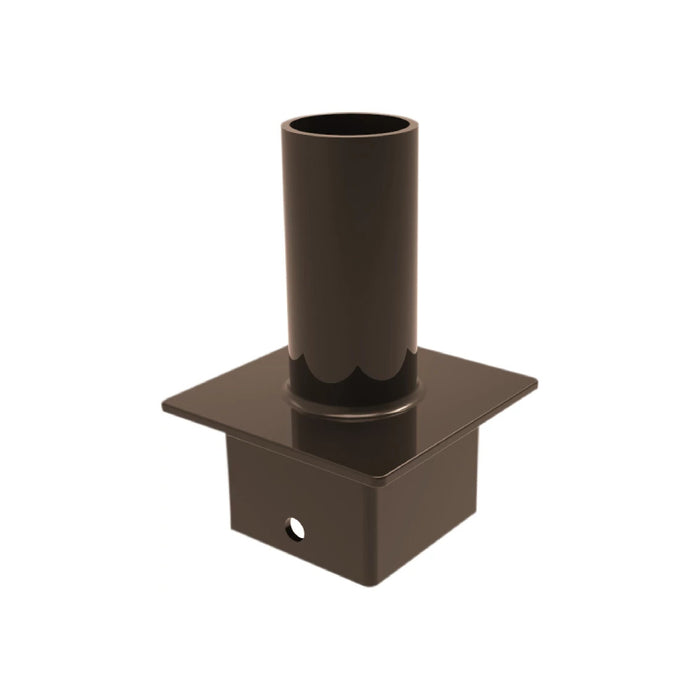 Keystone KT-PMTT-4SQ-SV Pole Mount Tenon, Top Mount Vertical for 4" Square Pole