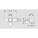 Keystone KT-PMTT-4SQ-T90 Pole Mount Triple Tenon, Top Mount Horizontal 90 Deg for 4" Square Pole