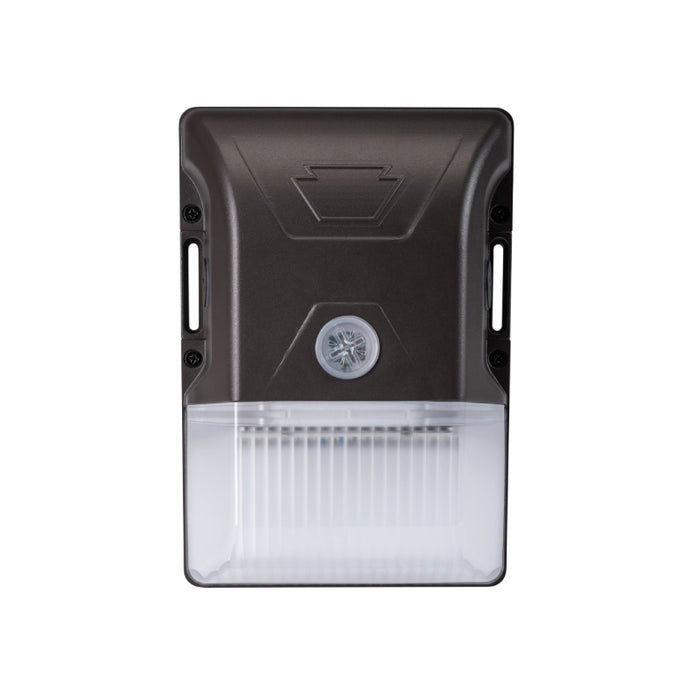 Keystone KT-WPLED20-S1 20W Small Low Profile LED Wall Pack, 120-277V, 3CCT Selectable - Bronze