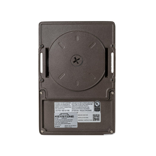 Keystone KT-WPLED20-S1 20W Small Low Profile LED Wall Pack w/ Emergency Battery Backup, 120-277V, 3CCT Selectable