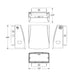 Keystone KT-WPLED75PS-M3-8CSB-VDIM 45W/60W/75W LED Adjustable Wall Pack, 3CCT & Wattage Selectable, 120-277V