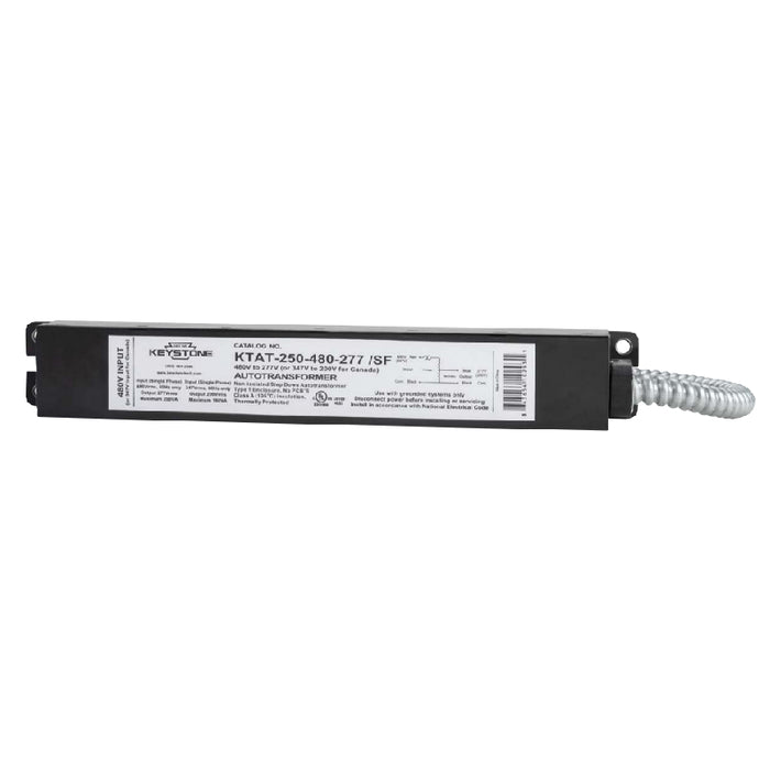 Keystone KTAT 480V Step Down Auto Transformer, Single Flex Conduit , 250W