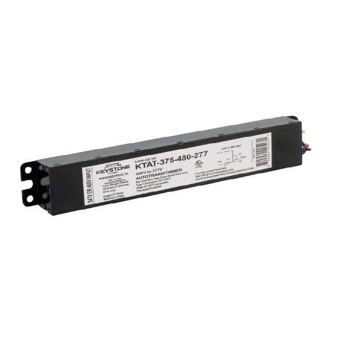 Keystone KTAT 480V to 277V, Step Down Auto Transformer, Max Wattage 375W