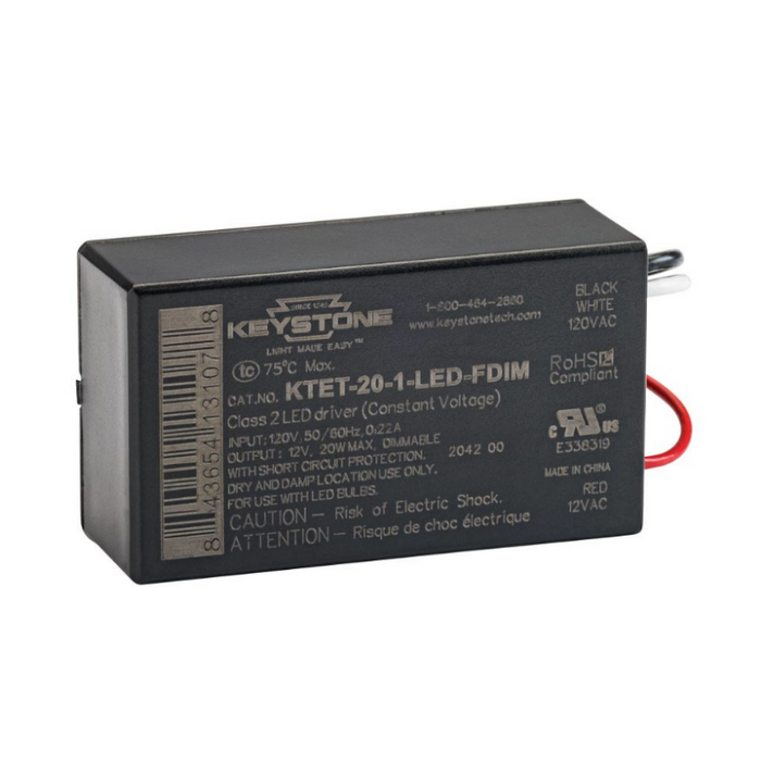 Keystone KTET 20W Compact Low Voltage LED Driver
