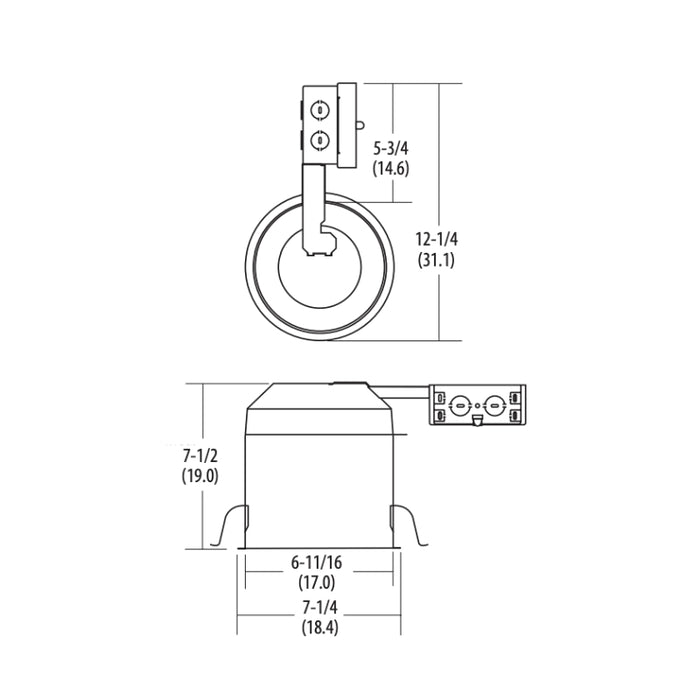 Lithonia Contractor Select L7XR 6" Incandescent Remodel Housing