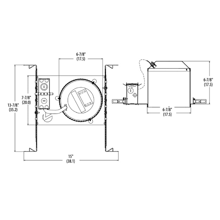 Lithonia Contractor Select L7X 6" Incandescent New Construction Housing