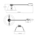 Lithonia LBR12 AL04 SWW1 12" Round Retrofit Remodel Downlight, 4000/4500/5000 Lumen & 4CCT Selectable