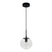 Westgate LCFG 8" Architectural Globe Pendant, 120V - Black/Seeded