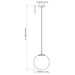 Westgate LCFG 12" Architectural Globe Pendant, 120V