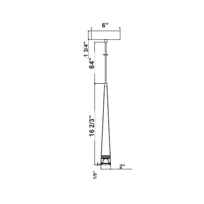 Westgate LCFT 2" LED Pendant, CCT & Watt Selectable