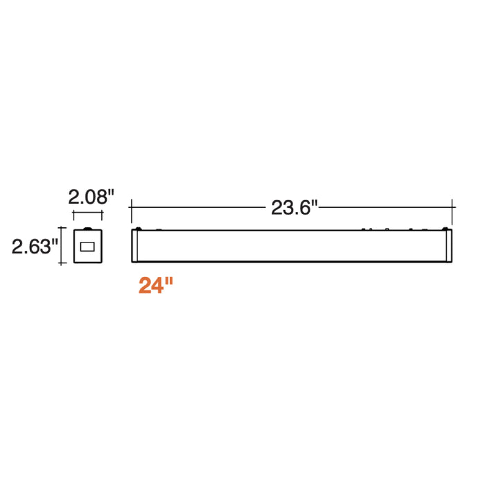 Envision LED-UDL2 2Ft 5CCT C-Line Suspended Linear w/ Uplight White 120-277V
