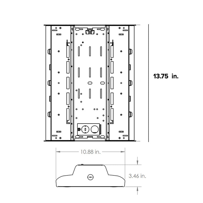 Columbia PELA-840-L24 174W LED Linear High Bay, 4000K, 80 CRI, 24000 Lumens, 120-277V, 0-10V Dimming, Wireless Sensor