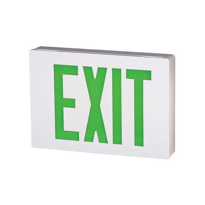 Lithonia LE LED Surface Mount Exits with Battery Back-Up & Self-diagnostics, Single Stencil Face