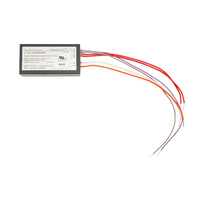 Elco LET-60DX 0-10V Dimmable Electronic Transformer, 120V Input 12V Output