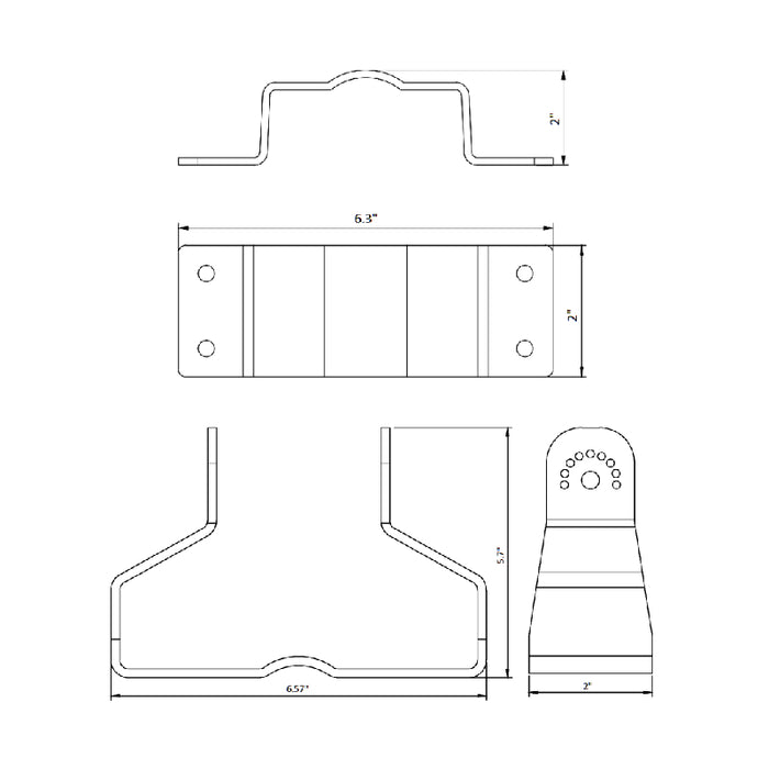 Westgate LF3-HL-PMS1 Square Pole Mount for 80W/100W/150W