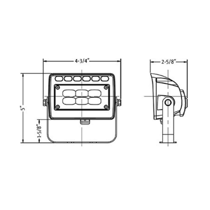 Westgate LF4 12W Architectural Series LED Flood Light with Trunnion