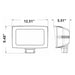 Westgate LF4MAX-LG 75W/100W/150W LED Maximum-Feature Round-Back Flood Light, 3CCT Selectable