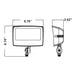 Westgate LF4MAX-MD 20W/30W/50W LED Maximum-Feature Round-Back Flood Light with Knuckle, 3CCT Selectable