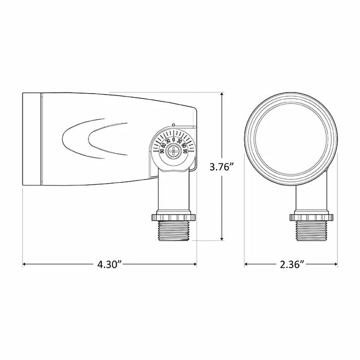 Westgate LFLV 7W 12V LED Landscape Uplights, 2700K
