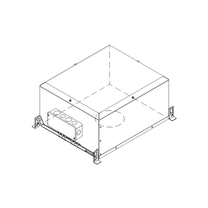 Prescolite LFR-4RD-H LiteFrame 4" Round New Construction Chicago Plenum Housing Enclosure