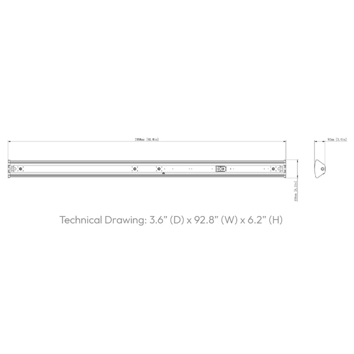 Westgate LLB 8-ft 60W/70W/80W Linear Low Bay, Power & 3CCT Selectable, 120-277V