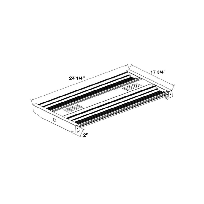 Westgate LLHB4 80W/110W/150W LED Linear High Bay, CCT, 480V