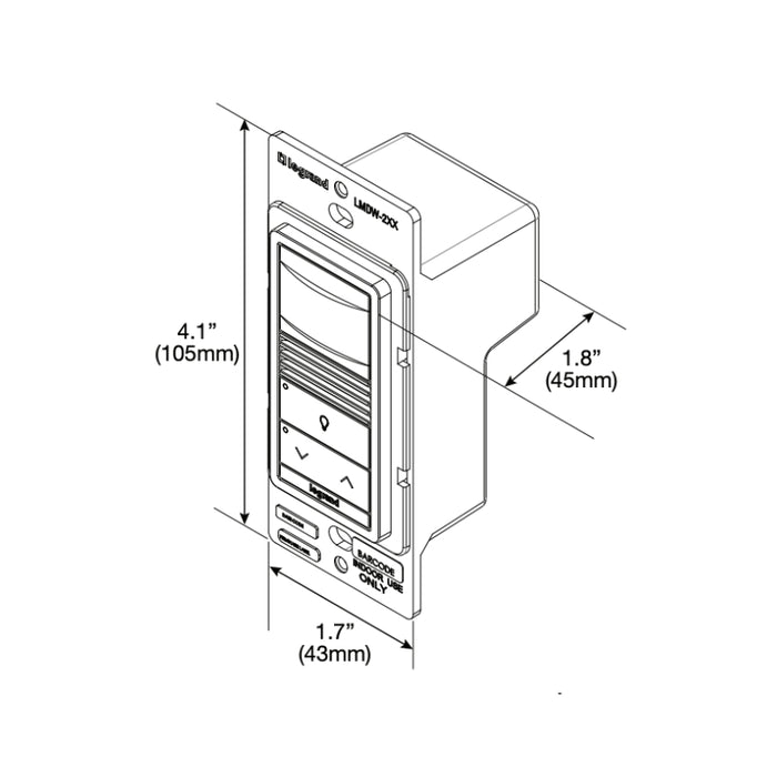 Wattstopper LMDW-211 Dual Technology Occupancy Sensing Standard Switch