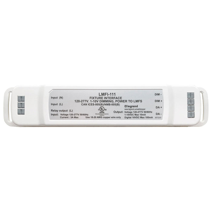 Wattstopper LMFI-111 Fixture Interface, 120-277V, 1-10V Dimming, Power to LMFS-601
