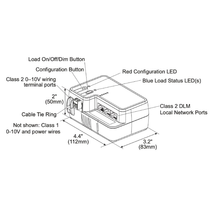 Wattstopper LMRC-111 1 Relay Room Controller, 0-10V Dimming, 20A Metered, BAA/TAA