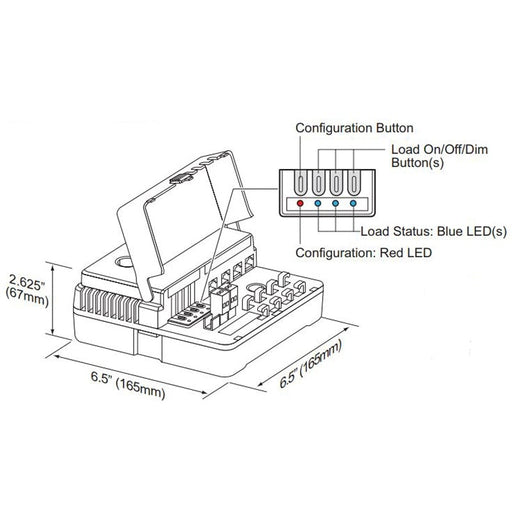 Wattstopper LMRC-211 1 Relay Room Controller, 0-10V dimming, 120/230/240/277V