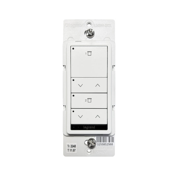 Wattstopper LMSH-SW222 DLM Wired Shade Switch, 2-Button/2-Rocker