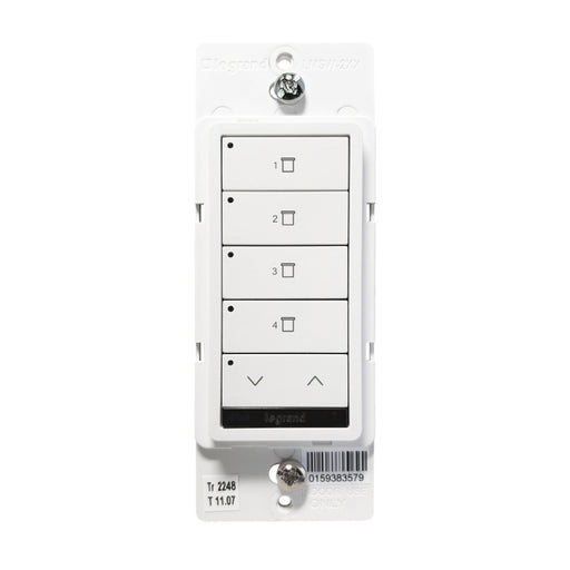 Wattstopper LMSH-SW241 DLM Wired Shade Switch, 4-Button/1-Rocker
