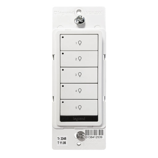 Wattstopper LMSW-250 DLM Wired Standard Wall Switch, 5-Button